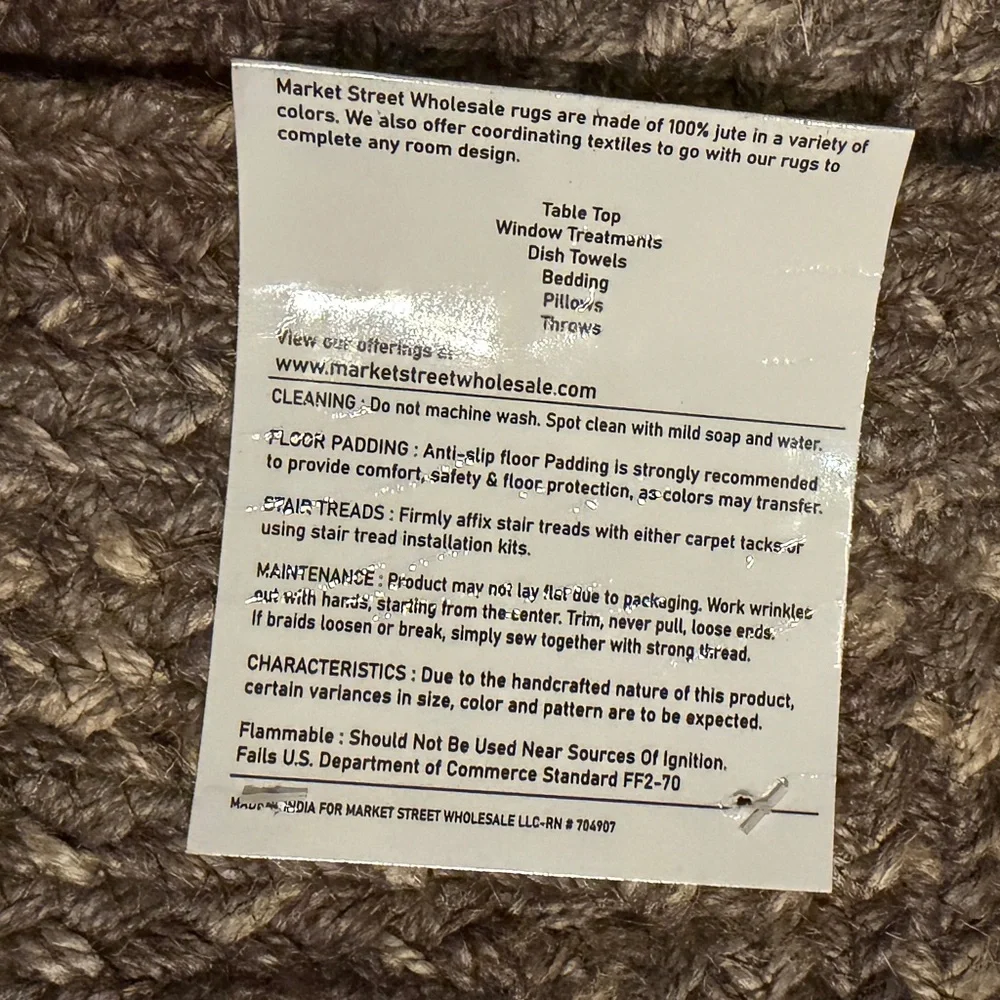 Braided Greenish & tan‎ Area Rug 27”X 48” rectangle